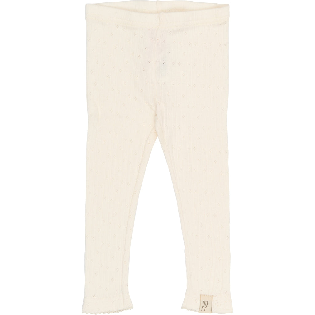 PETIT PIAO PPSuze Pointelle Leggings Leggings Eggnog