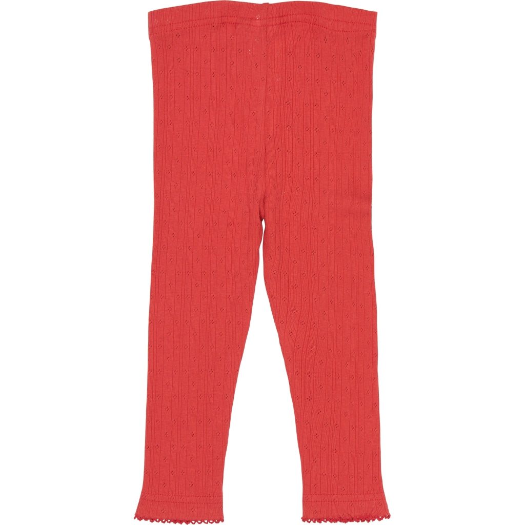 PETIT PIAO PPSuze Pointelle Leggings Leggings Molten Lava