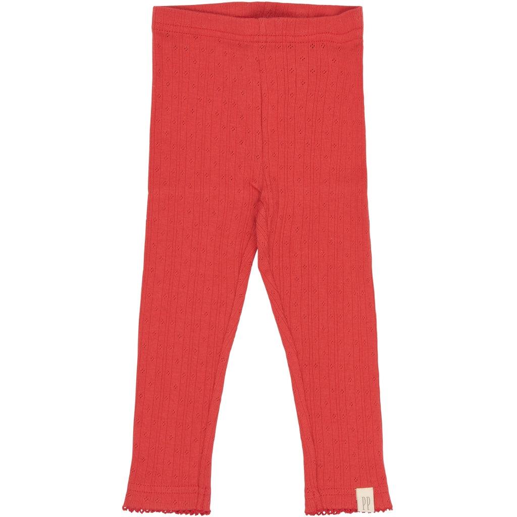 PETIT PIAO PPSuze Pointelle Leggings Leggings Molten Lava