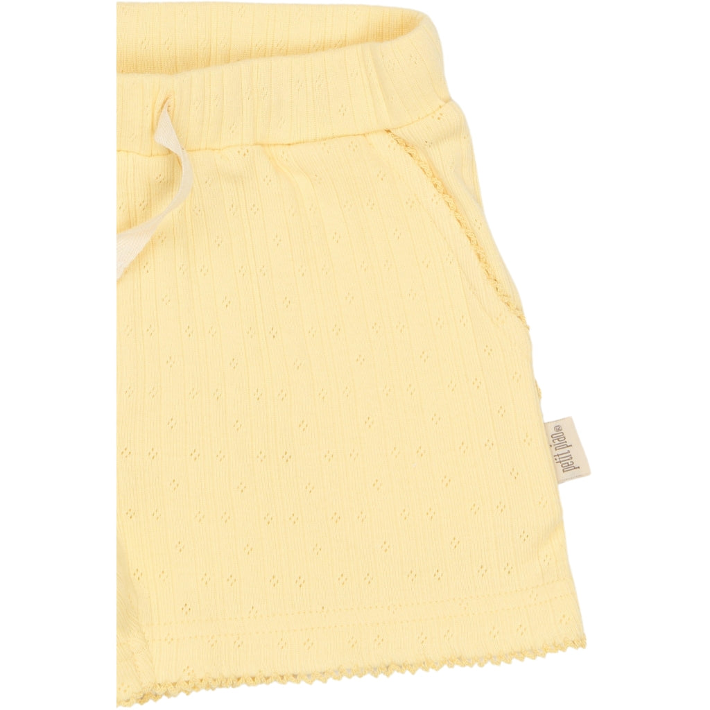 PETIT PIAO PPSuze Pointelle Shorts Shorts Mellow Yellow