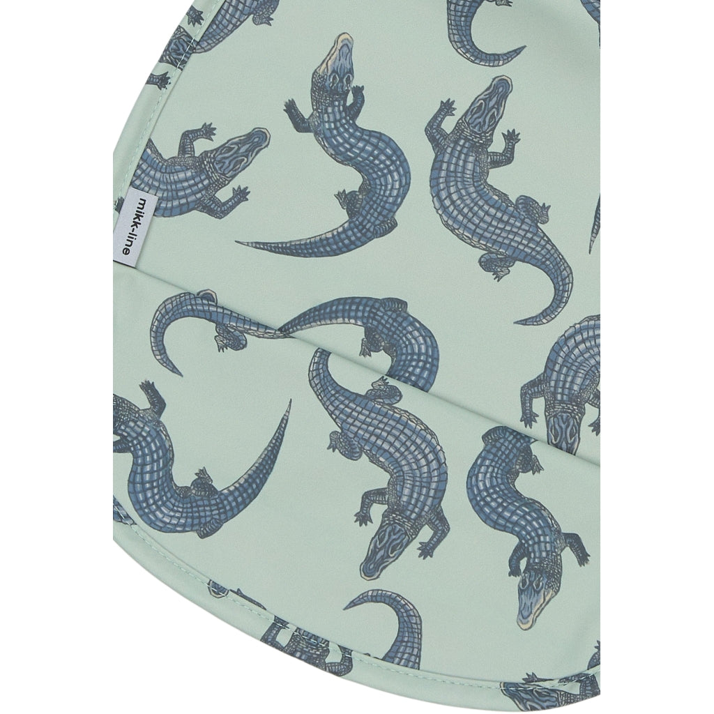 Mikk-Line PU Hagesmæk - Kort m/Print - Recycled Hagesmække og savlesmække Croco/Soccer