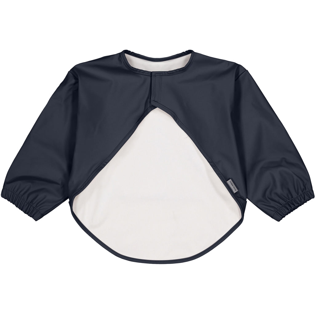 Mikk-Line PU Hagesmæk Bluse (Ensfarvet) Hagesmække og savlesmække Blue Nights
