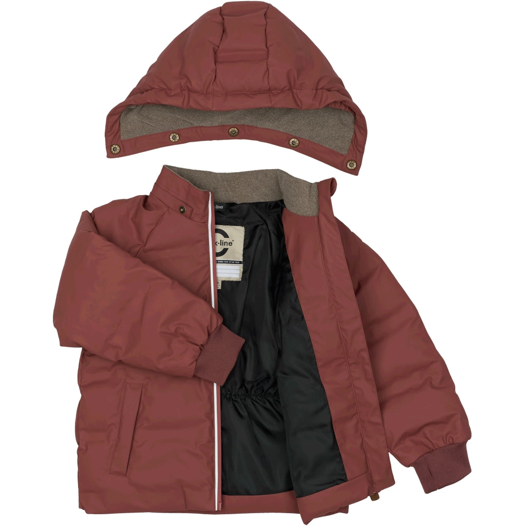 Mikk-Line PU Puffer Frakke Jakker Apple Butter