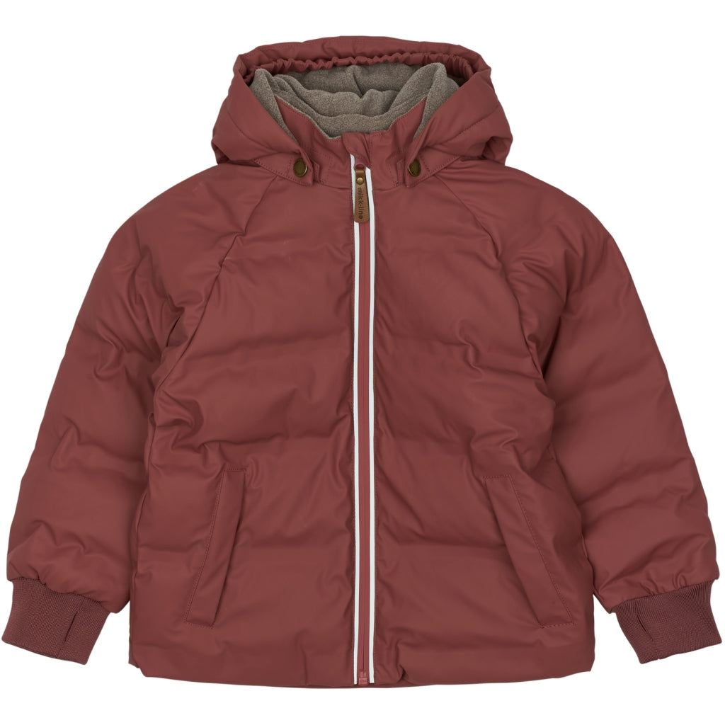 Mikk-Line PU Puffer Frakke Jakker Apple Butter