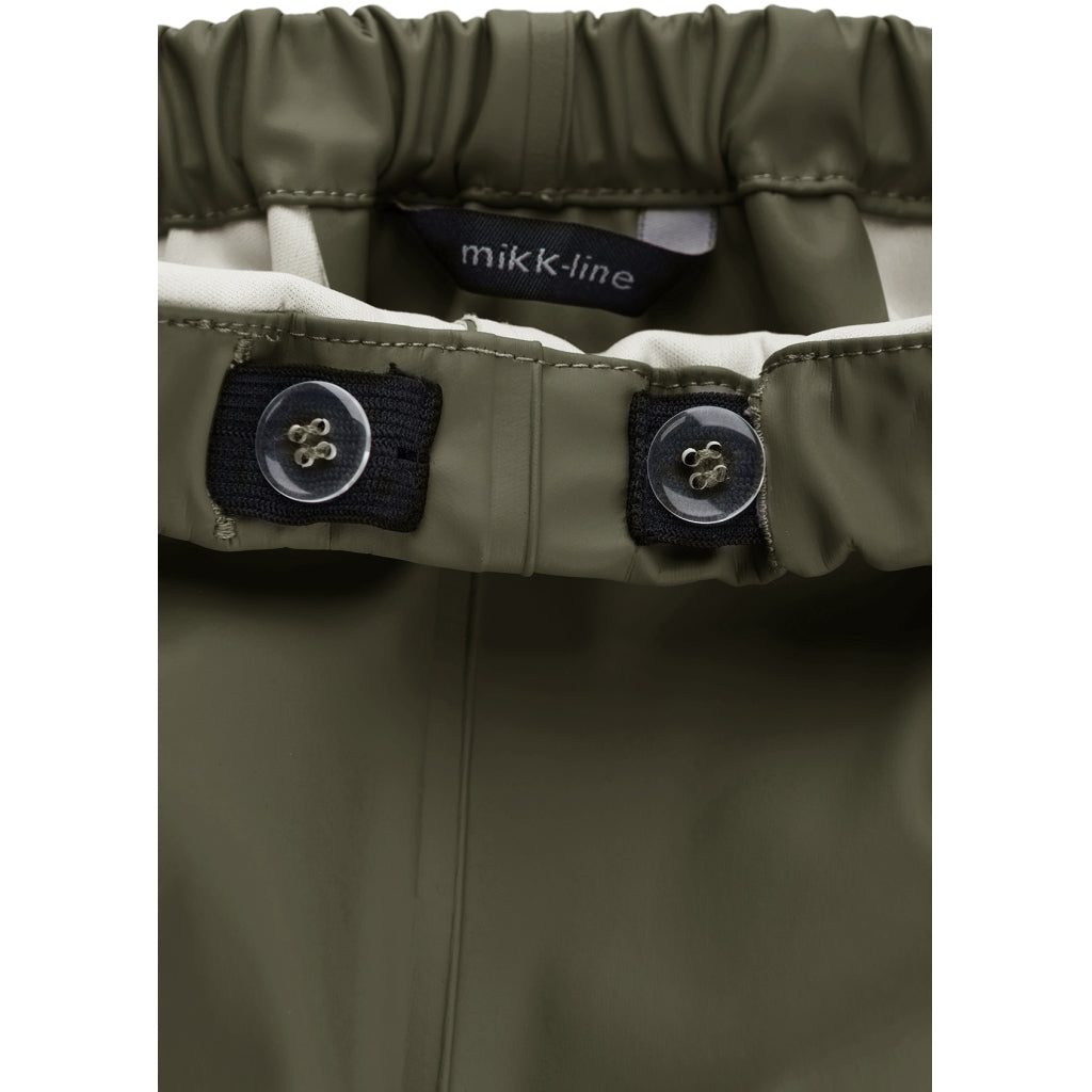 Mikk-Line PU Regnbukser Regntøj Dusty Olive