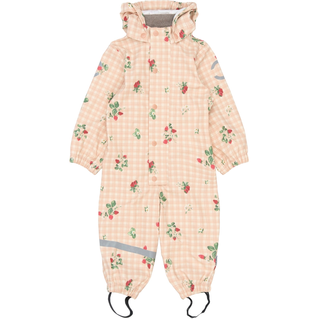 Mikk-Line PU Regndragt (Mønstret) Regntøj Strawberry AOP