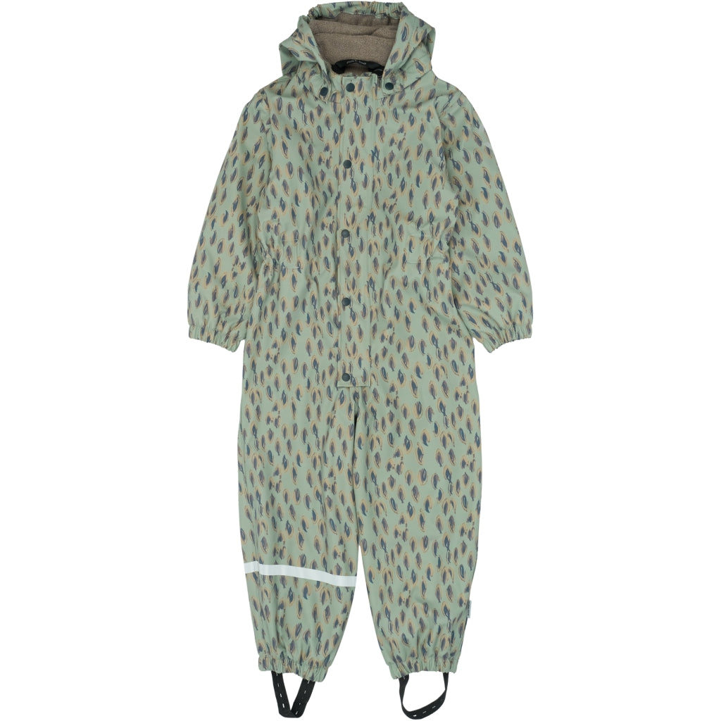 Mikk-Line PU Regndragt (Mønstret) Regntøj Iceberg Green
