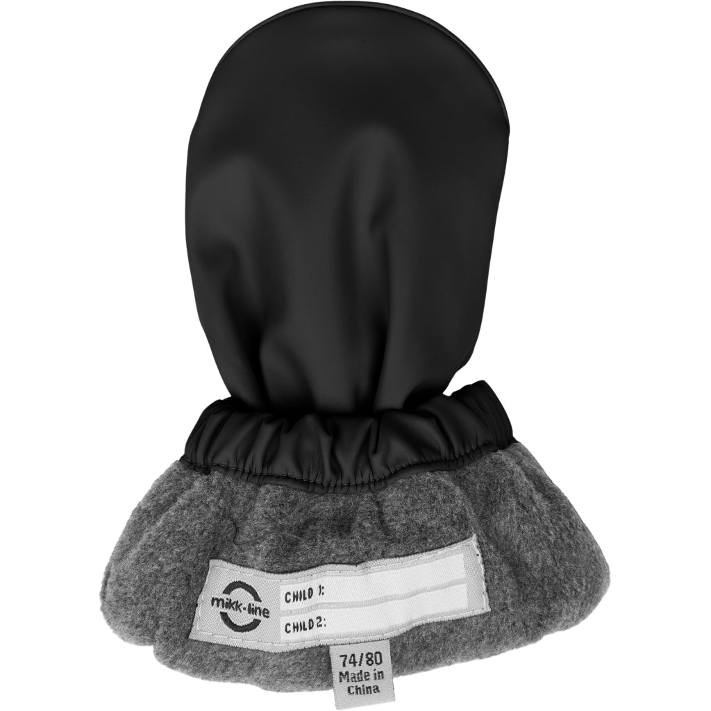 Mikk-Line PU Regnfutter (Fleeceforet) Handsker og luffer Black