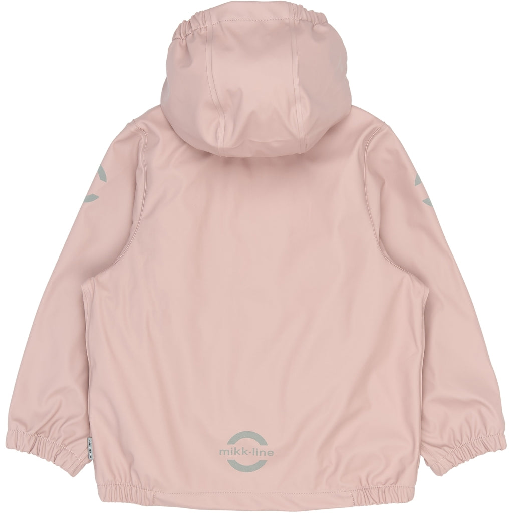Mikk-Line PU Regnjakke (Ensfarvet) Regntøj Adobe Rose