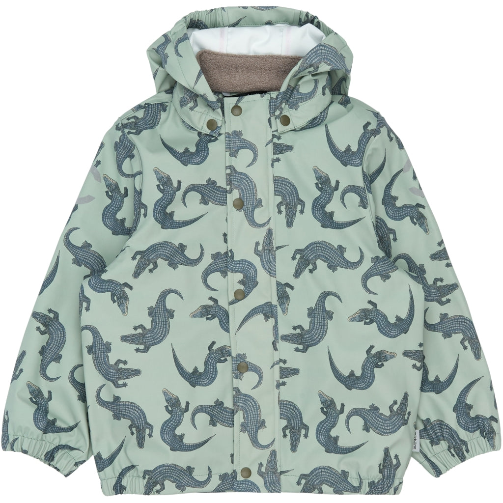 Mikk-Line PU Regnjakke (Mønstret) Regntøj Croco AOP