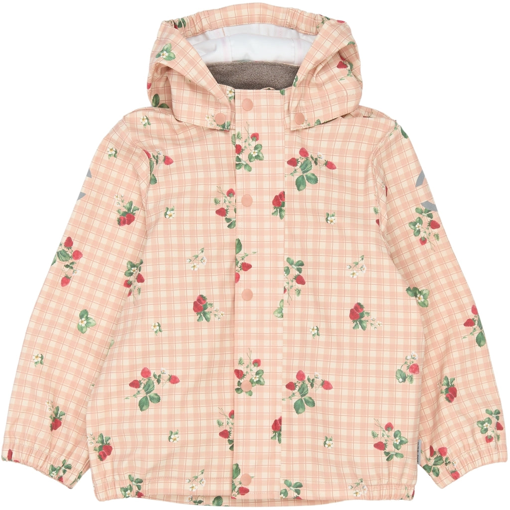 Mikk-Line PU Regnjakke (Mønstret) Regntøj Strawberry AOP