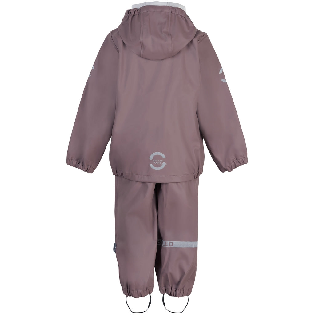 Mikk-Line PU Regnsæt m/Seler - Recycled Regntøj Twilight Mauve