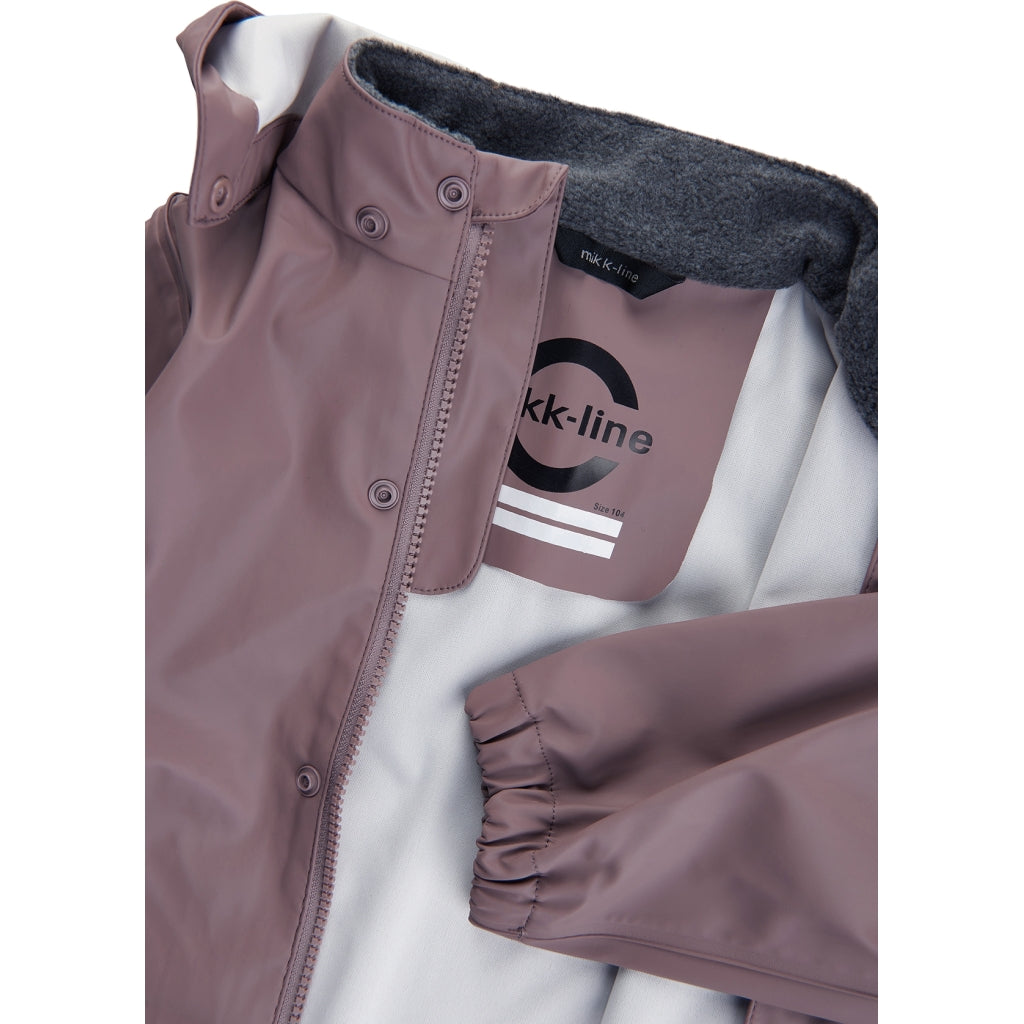Mikk-Line PU Regnsæt m/Seler - Recycled Regntøj Twilight Mauve