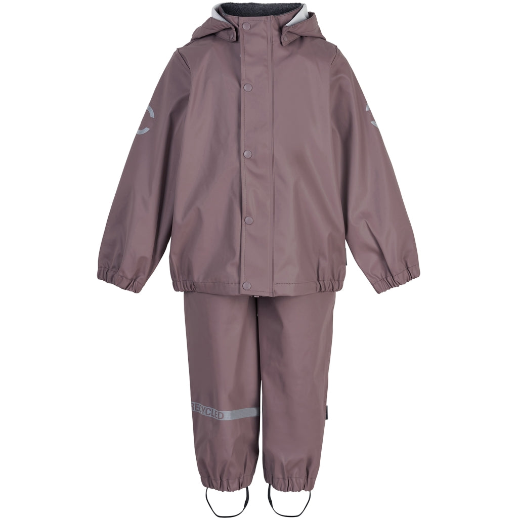 Mikk-Line PU Regnsæt m/Seler - Recycled Regntøj Twilight Mauve