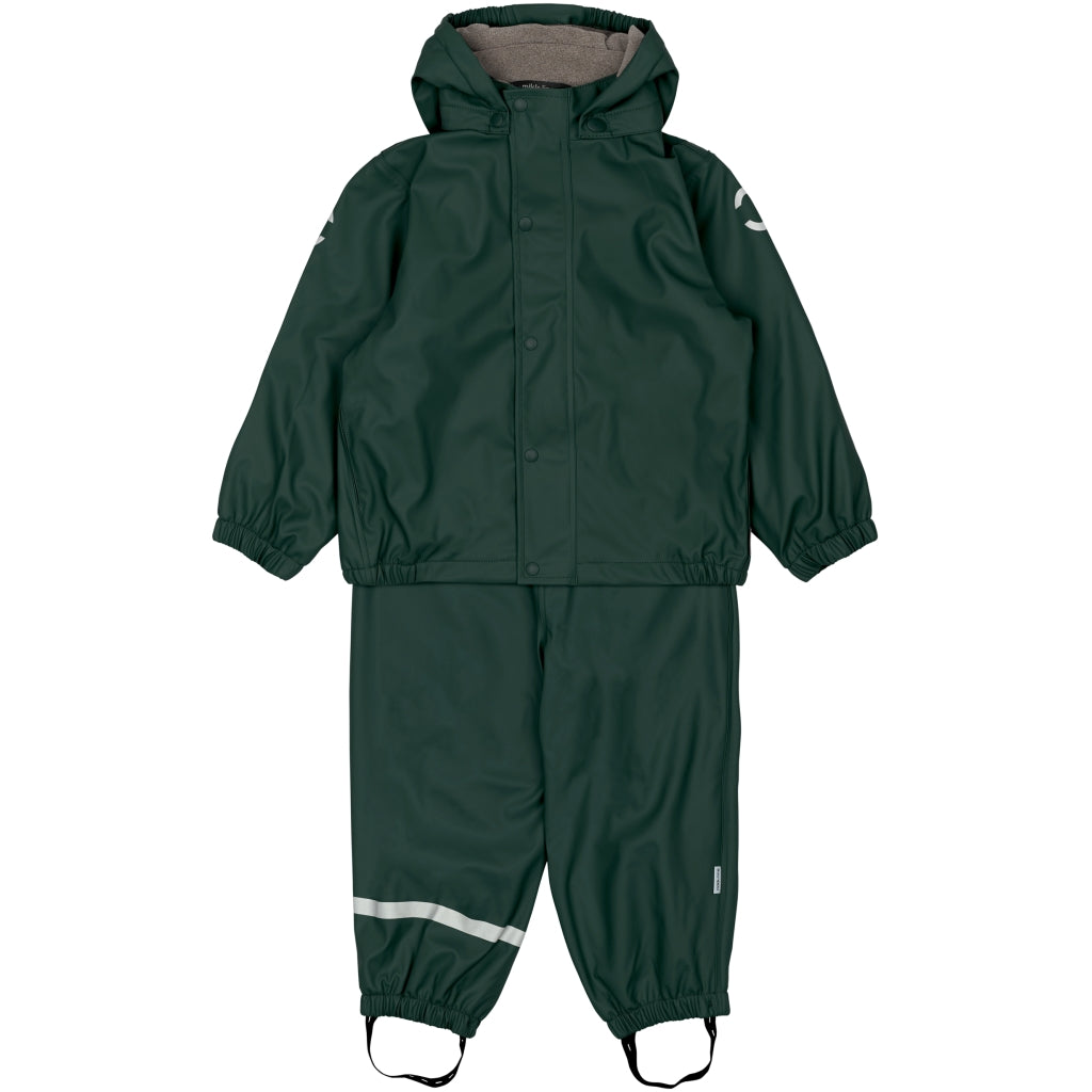 Mikk-Line PU Regntøj Fleece Foret (smækbukser 74-104) Regntøj Darkest Sprouse