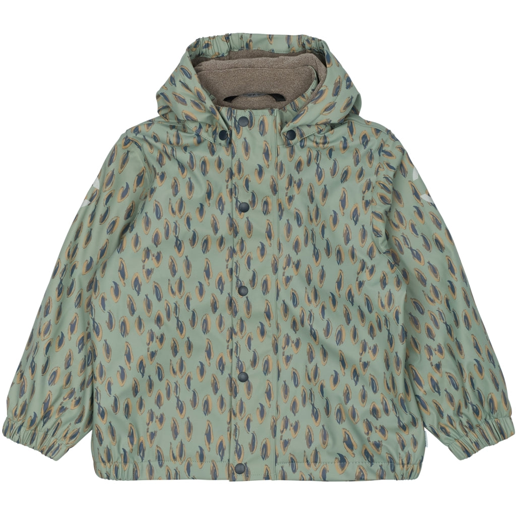 Mikk-Line PU Regntøj Fleece Foret (smækbukser 74-104) Regntøj Iceberg Green