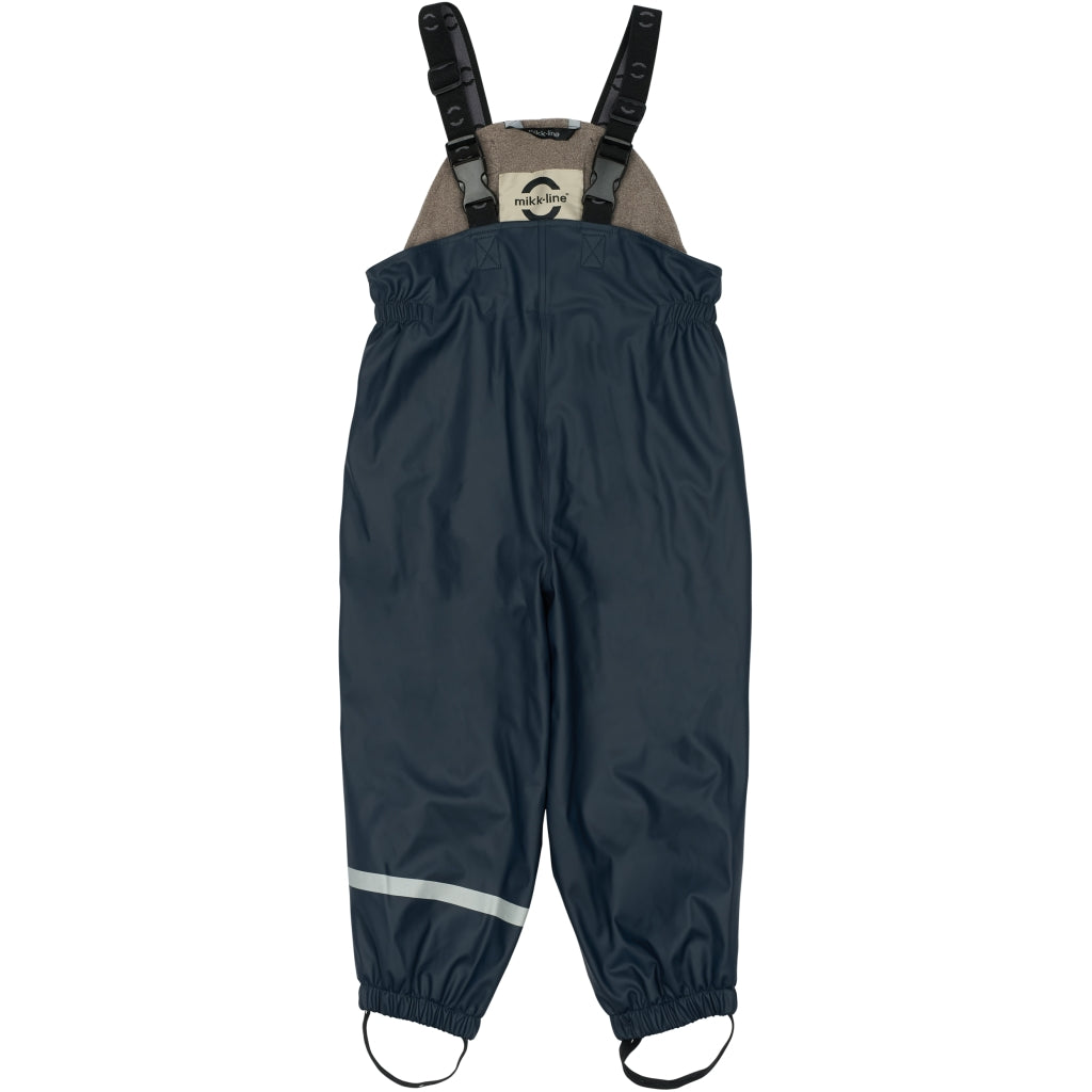 Mikk-Line PU Regntøj Fleece Foret (smækbukser 74-104) Regntøj Iceberg Green