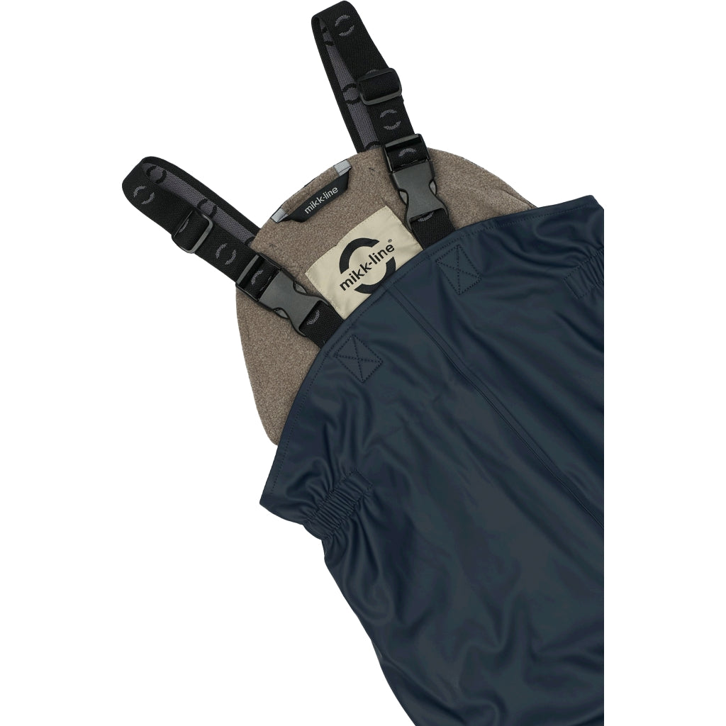 Mikk-Line PU Regntøj Fleece Foret (smækbukser 74-104) Regntøj Iceberg Green