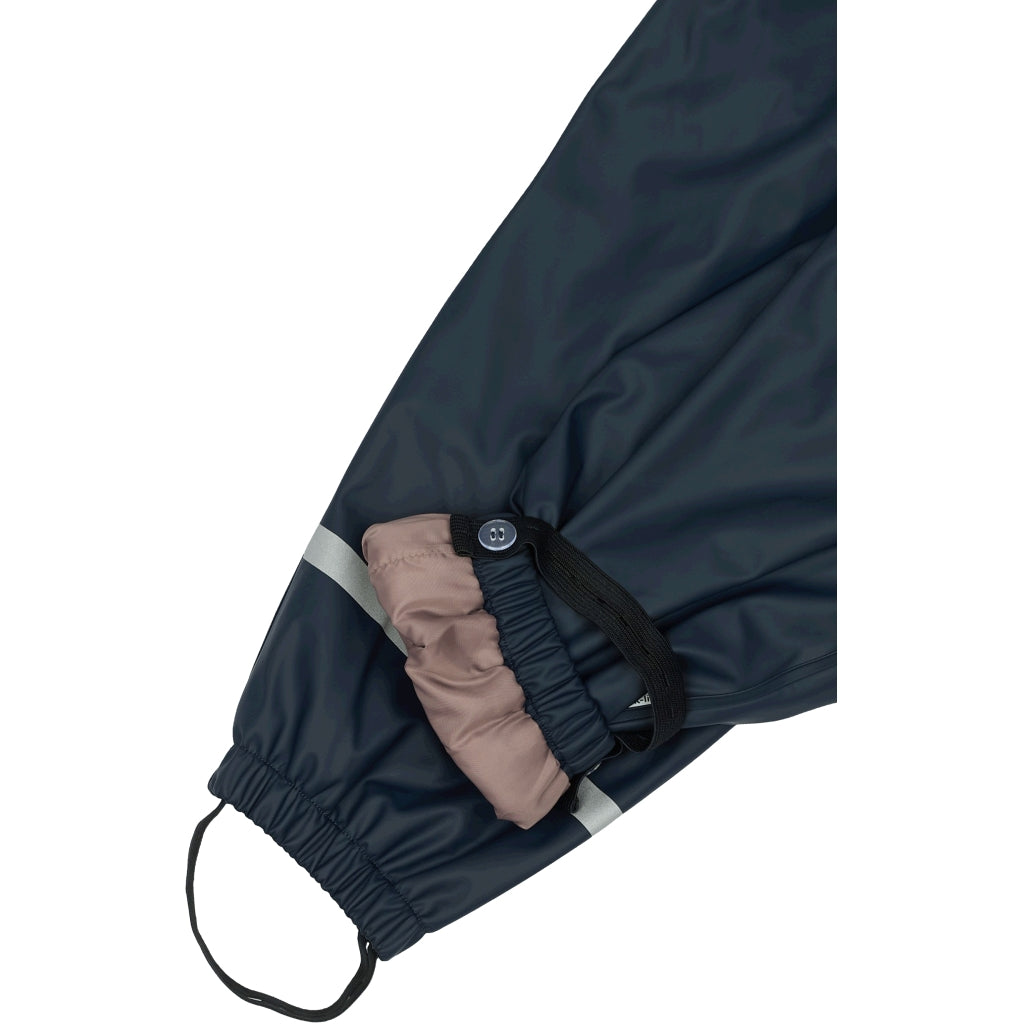 Mikk-Line PU Regntøj Fleece Foret (smækbukser 74-104) Regntøj Iceberg Green
