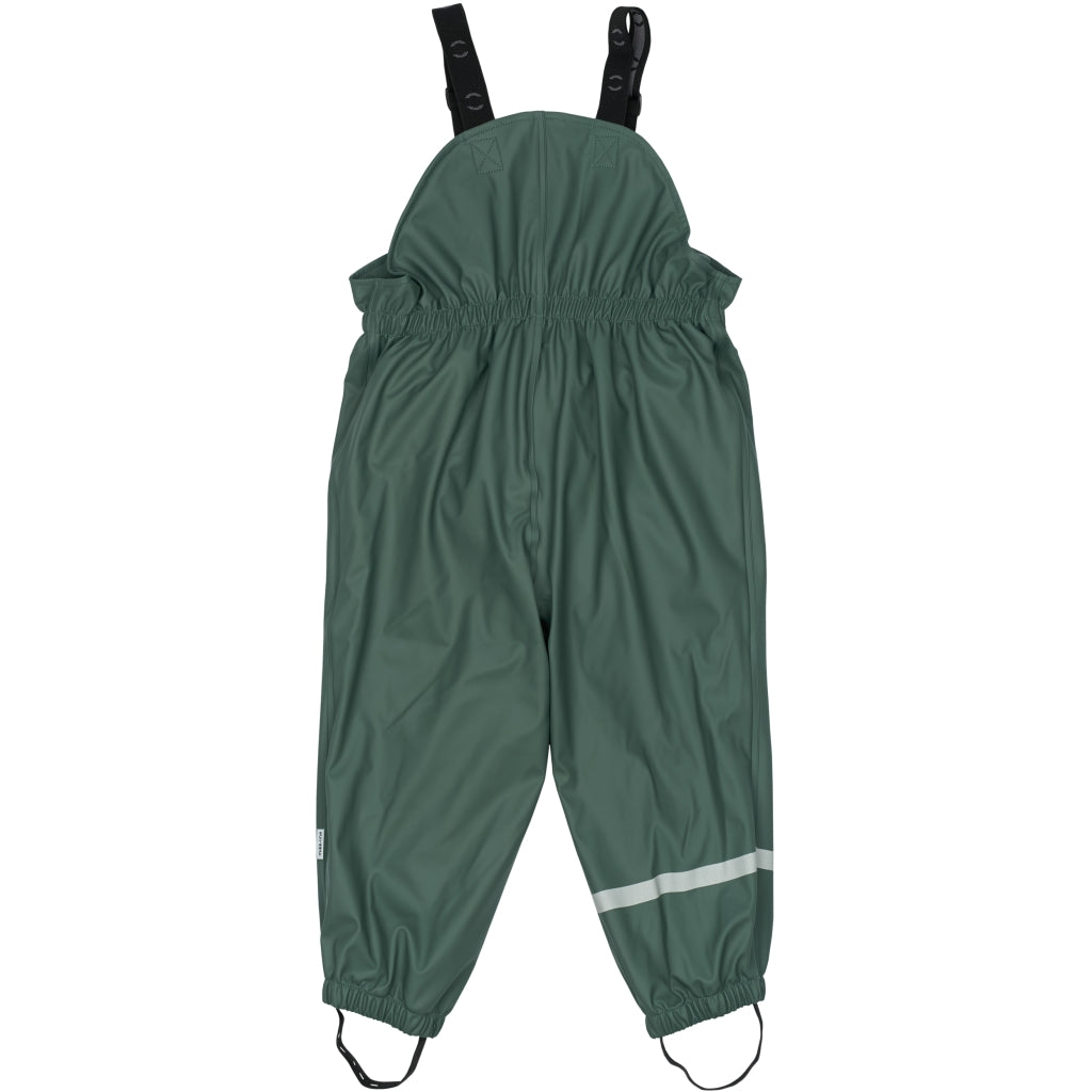 Mikk-Line PU Regntøj Fleece Foret (smækbukser 74-104) Regntøj Balsam Green