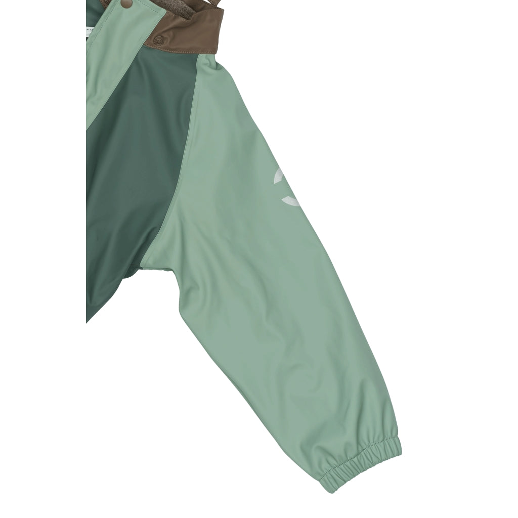 Mikk-Line PU Regntøj Fleece Foret (smækbukser 74-104) Regntøj Balsam Green