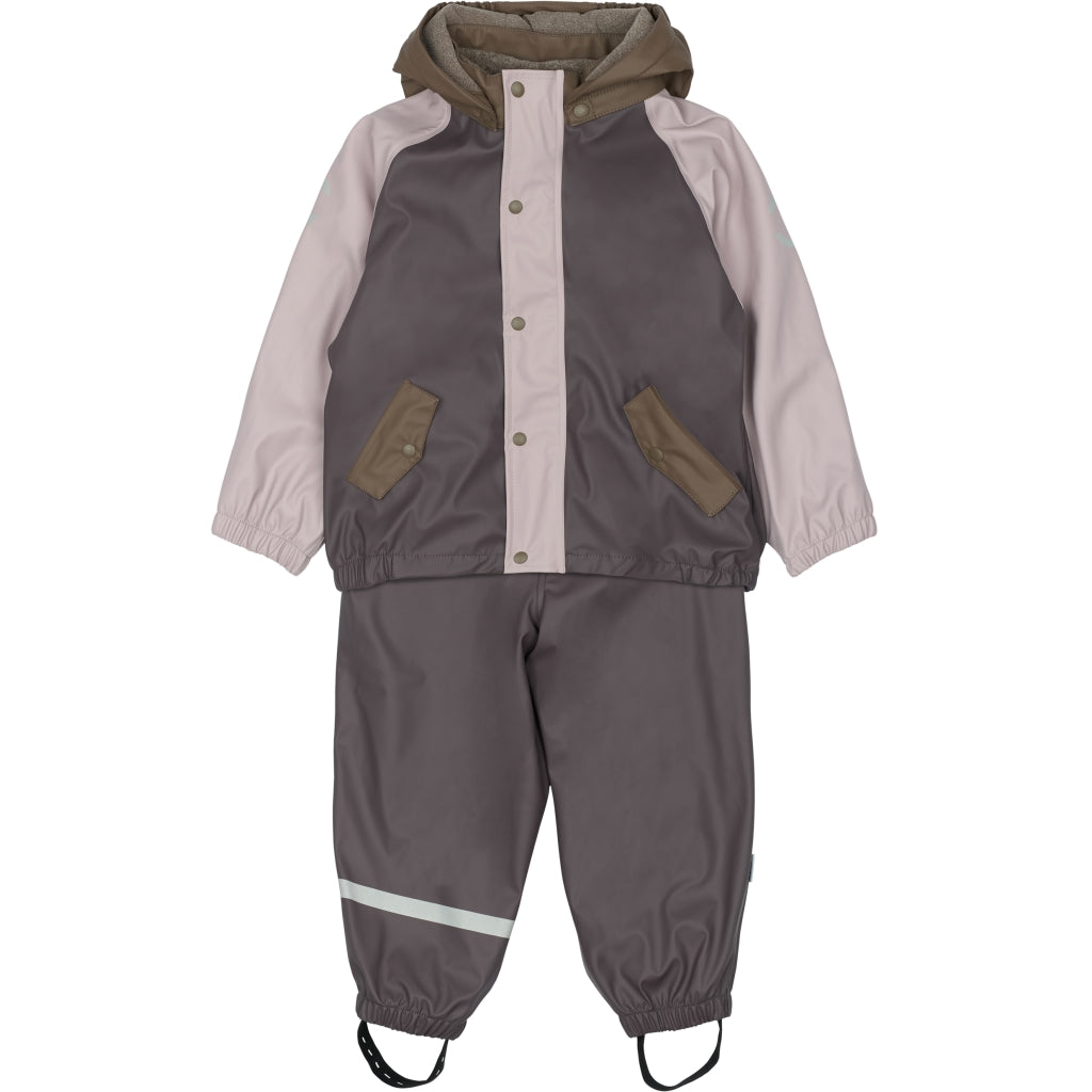 Mikk-Line PU Regntøj Fleece Foret (smækbukser 74-104) Regntøj Sparrow
