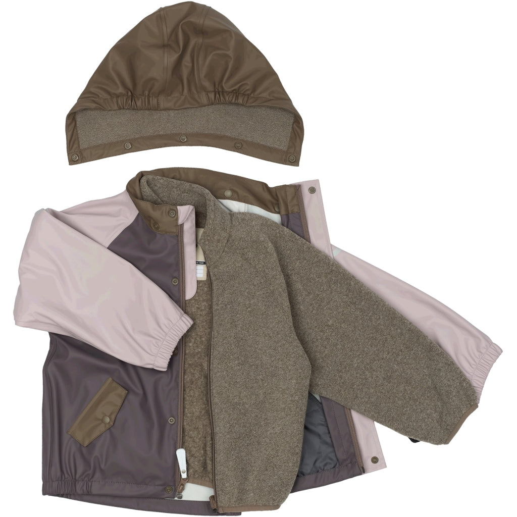 Mikk-Line PU Regntøj Fleece Foret (smækbukser 74-104) Regntøj Sparrow