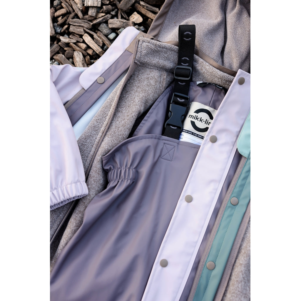 Mikk-Line PU Regntøj Fleece Foret (smækbukser 74-104) Regntøj Sparrow