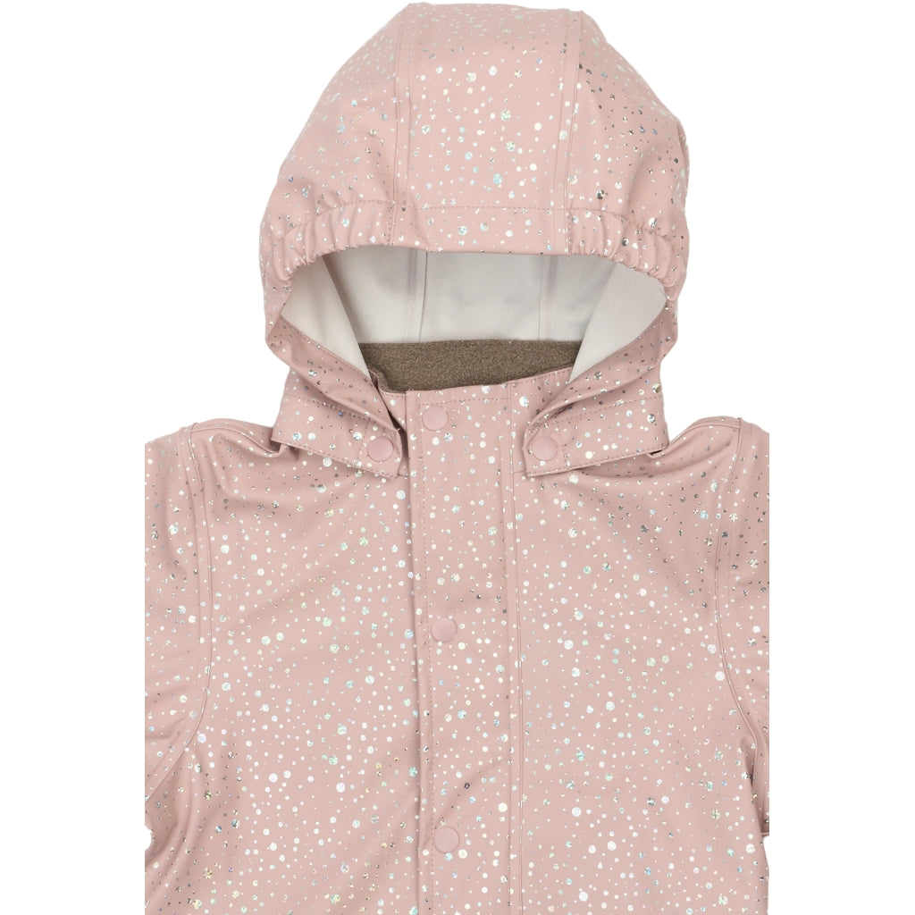 Mikk-Line PU Regntøj Glitter Mønstret (Seler 74-104) Regntøj Adobe Rose