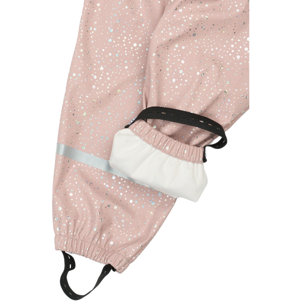 Mikk-Line PU Regntøj Glitter Mønstret (Seler 74-104) Regntøj Adobe Rose