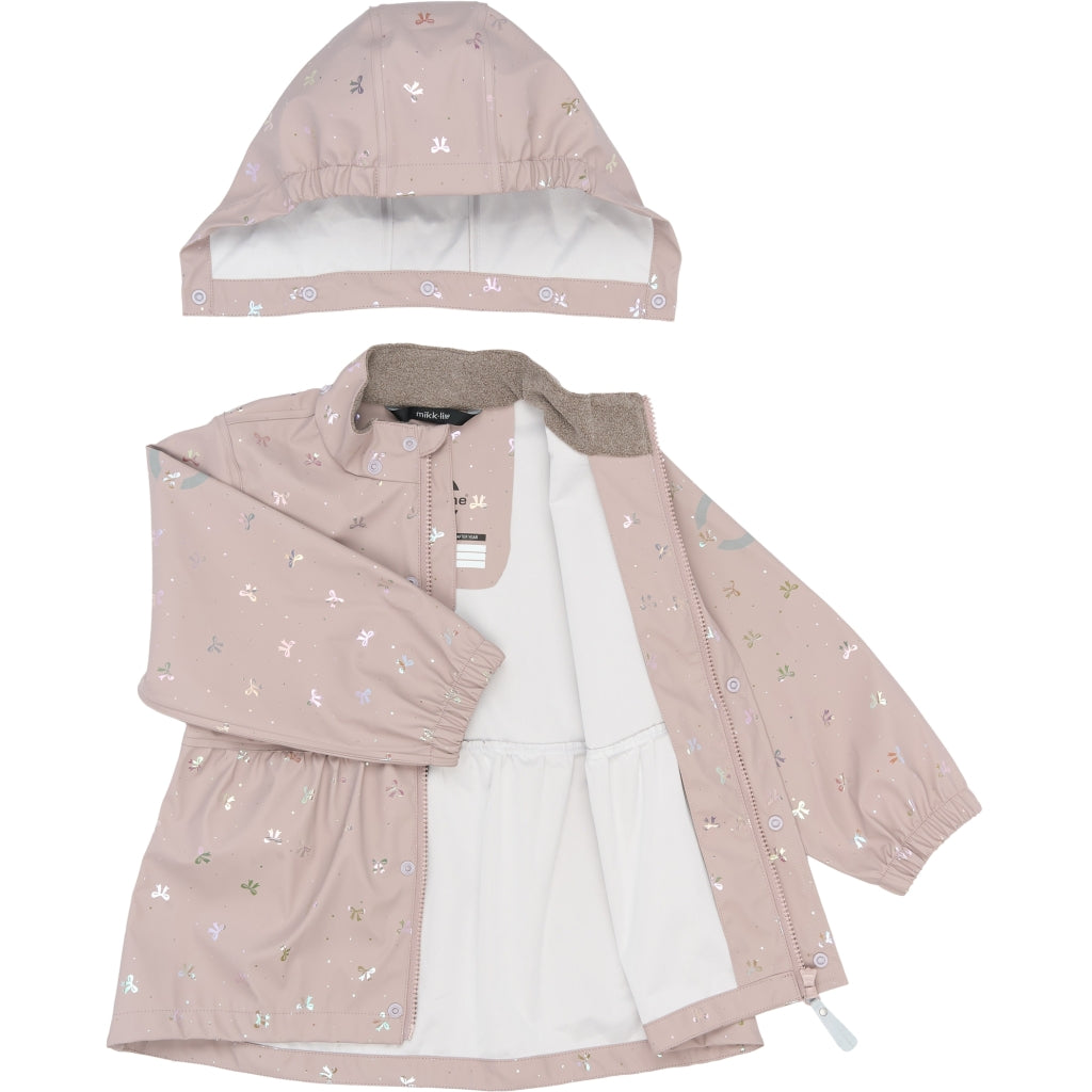 Mikk-Line PU Regntøj Glitter Mønstret (Seler 74-104) Regntøj Bow Foil AOP