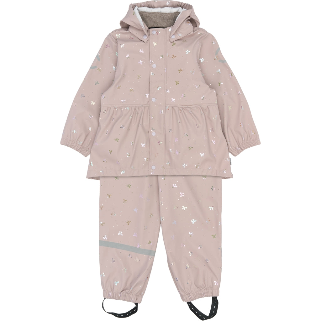 Mikk-Line PU Regntøj Glitter Mønstret (Seler 74-104) Regntøj Bow Foil AOP