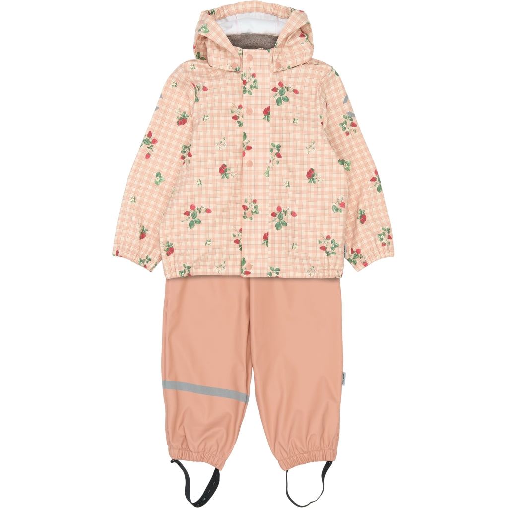 Mikk-Line PU Regntøj Mønstret (Seler 74-104) Regntøj Strawberry AOP