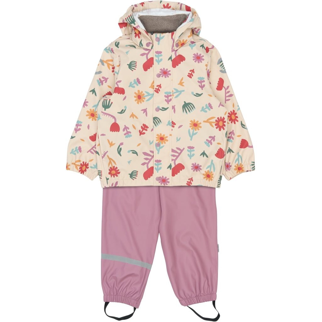 Mikk-Line PU Regntøj Mønstret (Seler 74-104) Regntøj Retro Flower AOP