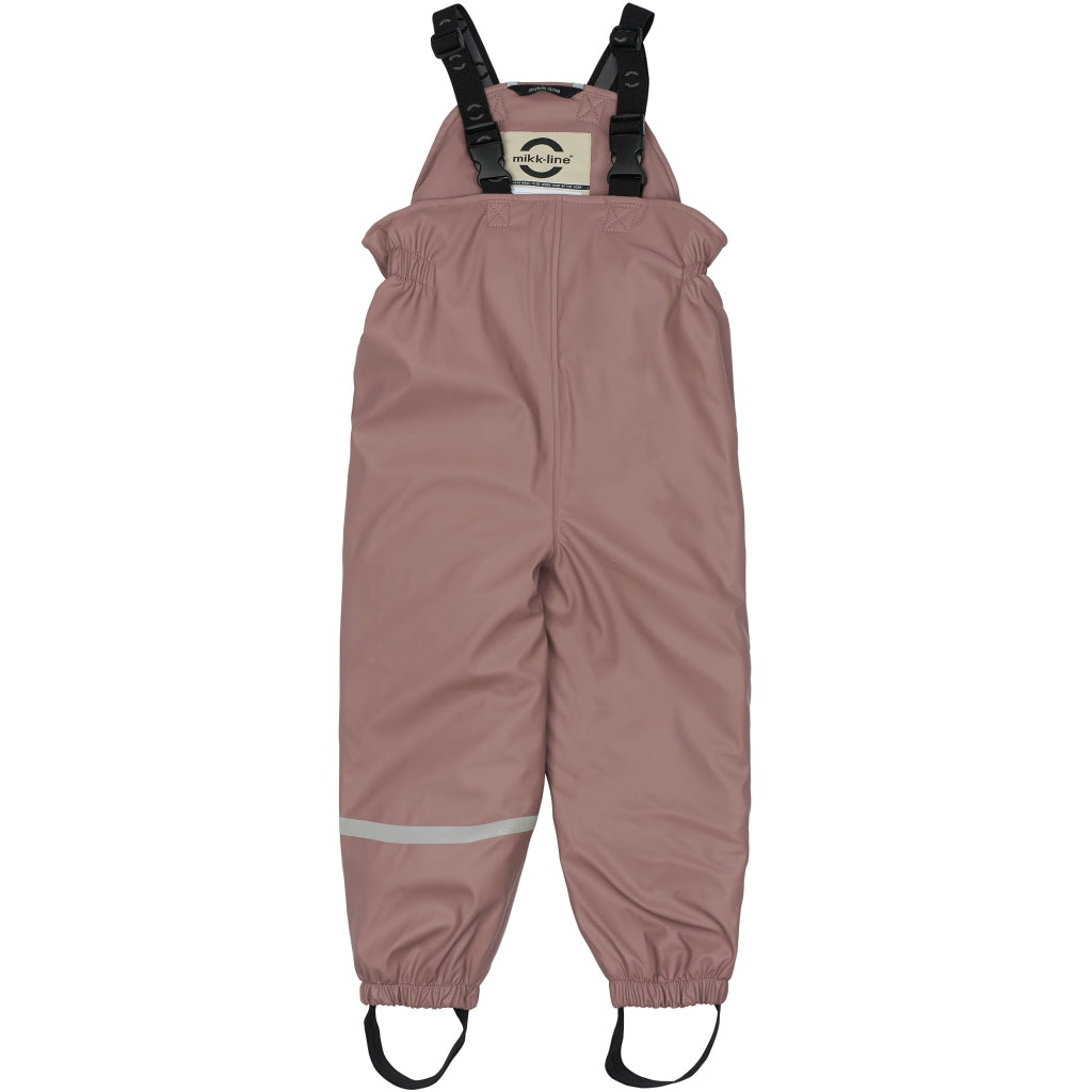 Mikk-Line PU Regntøj Vatteret & Dyredetaljer (smækbukser 80-104) Regntøj Twilight Mauve