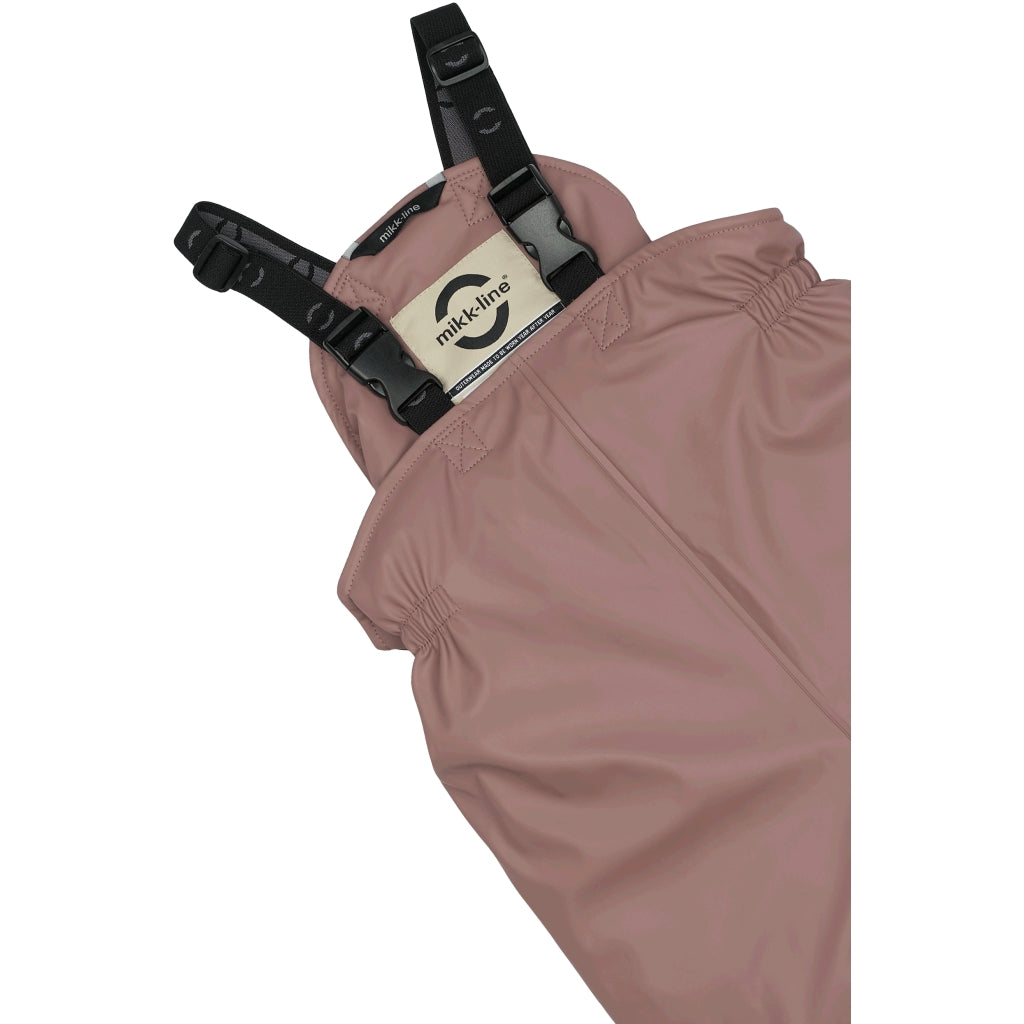 Mikk-Line PU Regntøj Vatteret & Dyredetaljer (smækbukser 80-104) Regntøj Twilight Mauve