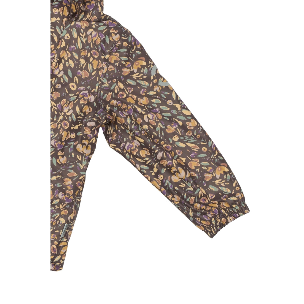 Mikk-Line PU/Teddy Regntøj Blomster Print (smækbukser 74-104) Regntøj Raisin
