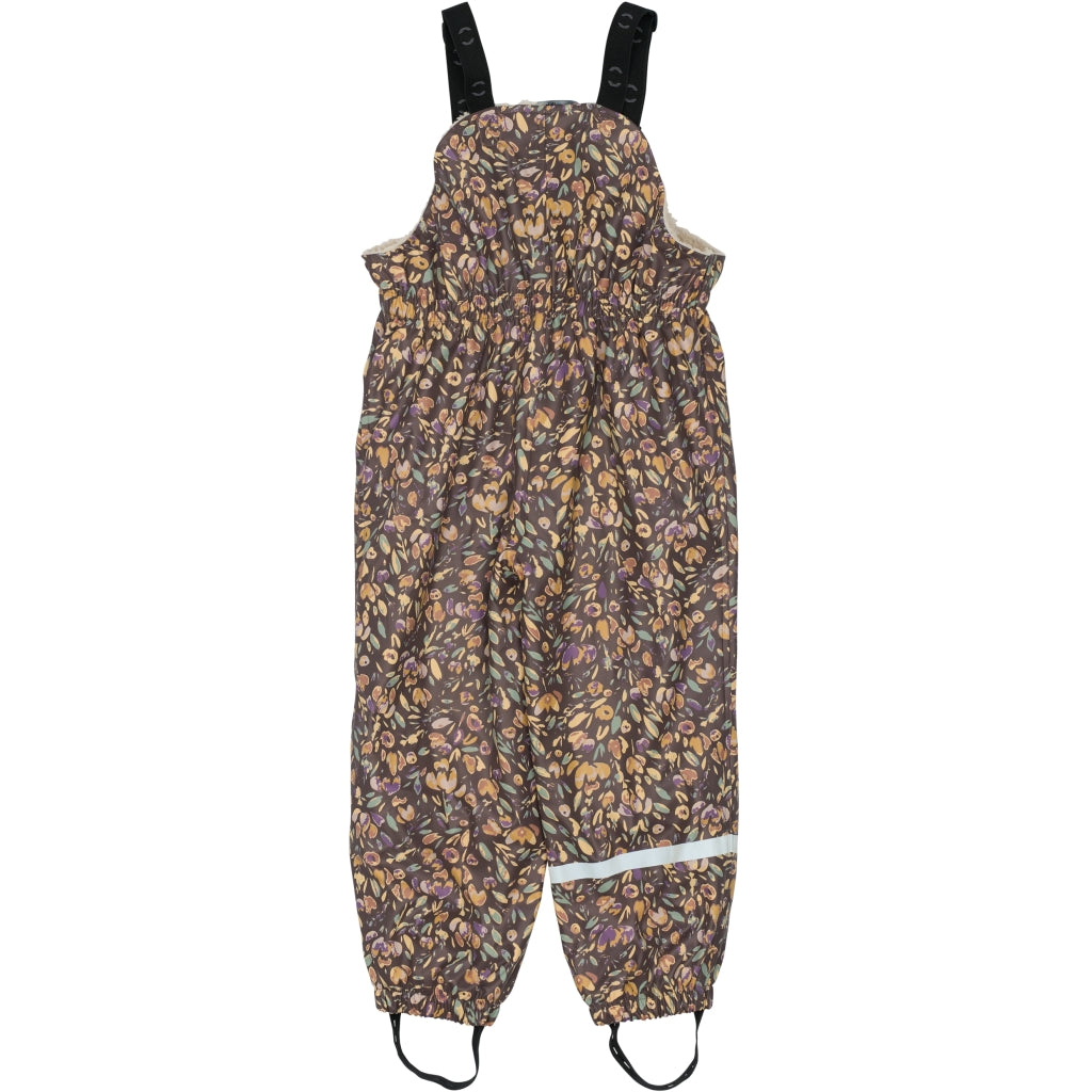 Mikk-Line PU/Teddy Regntøj Blomster Print (smækbukser 74-104) Regntøj Raisin