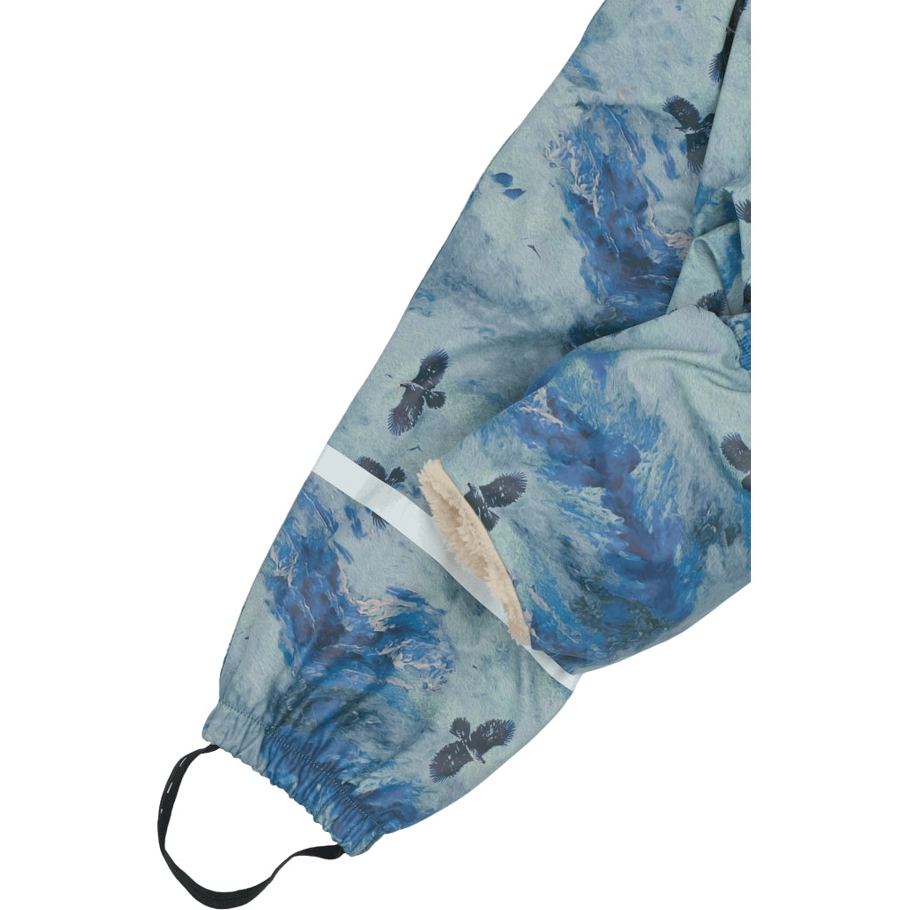 Mikk-Line PU/Teddy Regntøj Planet Print (smækbukser 74-104) Regntøj Blue Nights