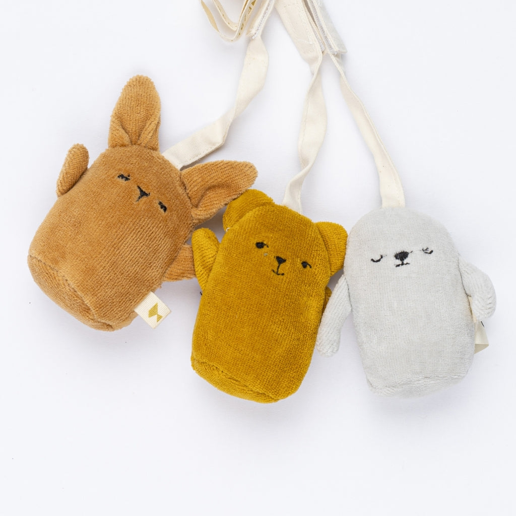 Fabelab Playgym Accessories - Fabbies - 3 pack Baby Toys Multi Colours