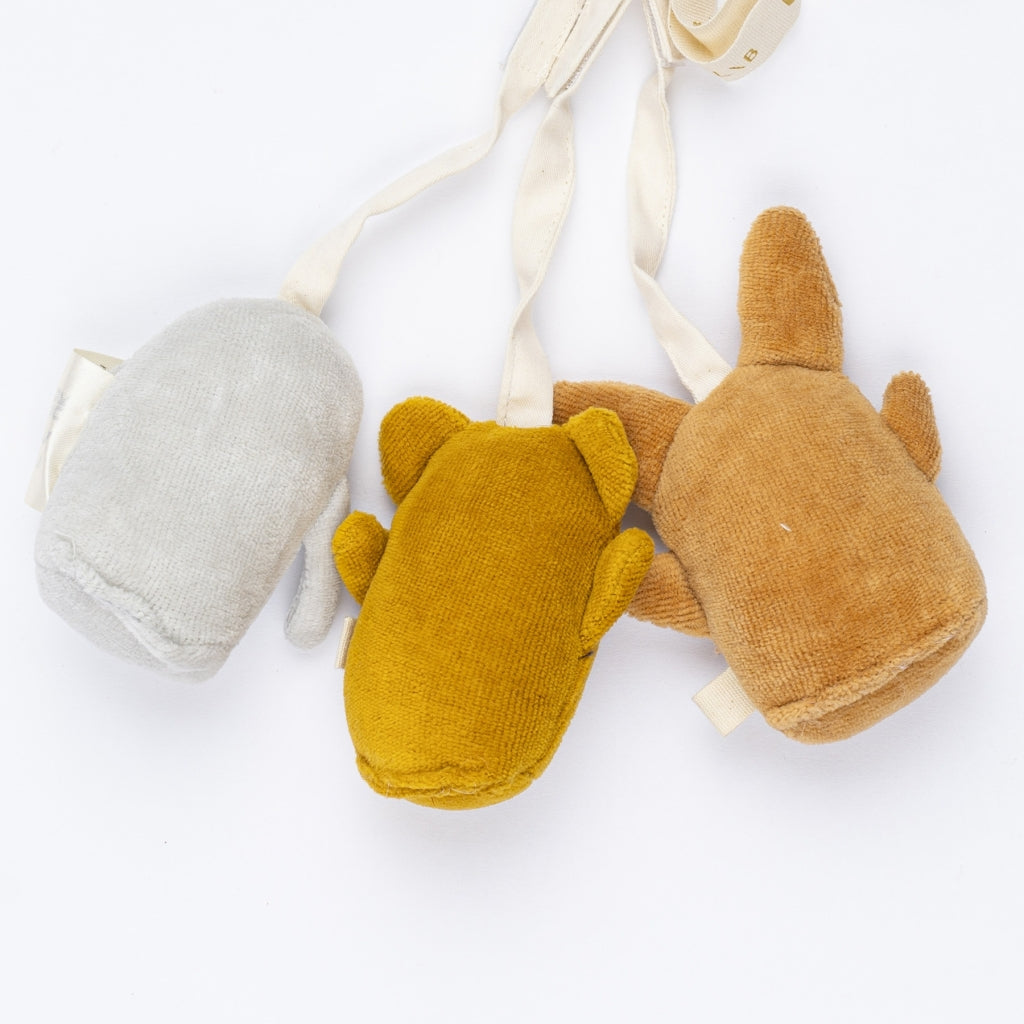 Fabelab Playgym Accessories - Fabbies - 3 pack Baby Toys Multi Colours