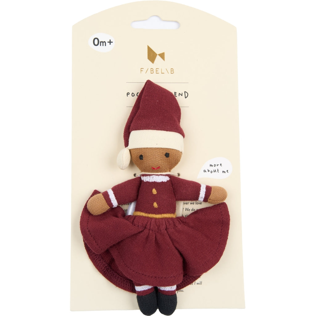 Fabelab Pocket Friend - Mrs. Santa Dolls Cabernet