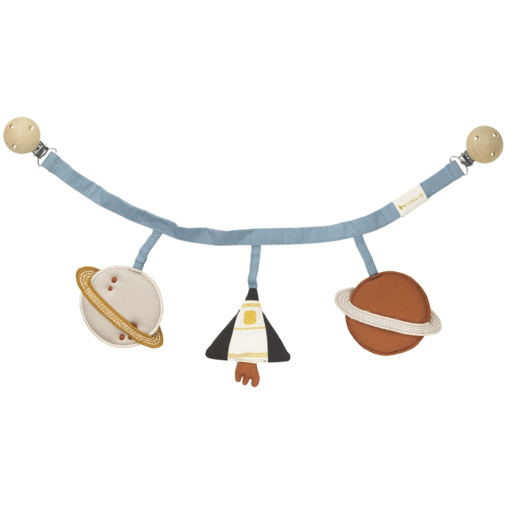 Fabelab Pram Chain - Planetary Baby Toys Caramel
