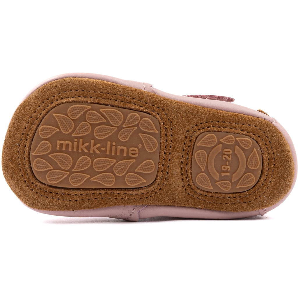 Mikk-Line Prewalker Læder Sandal m/ Hjerte Prewalker Adobe Rose