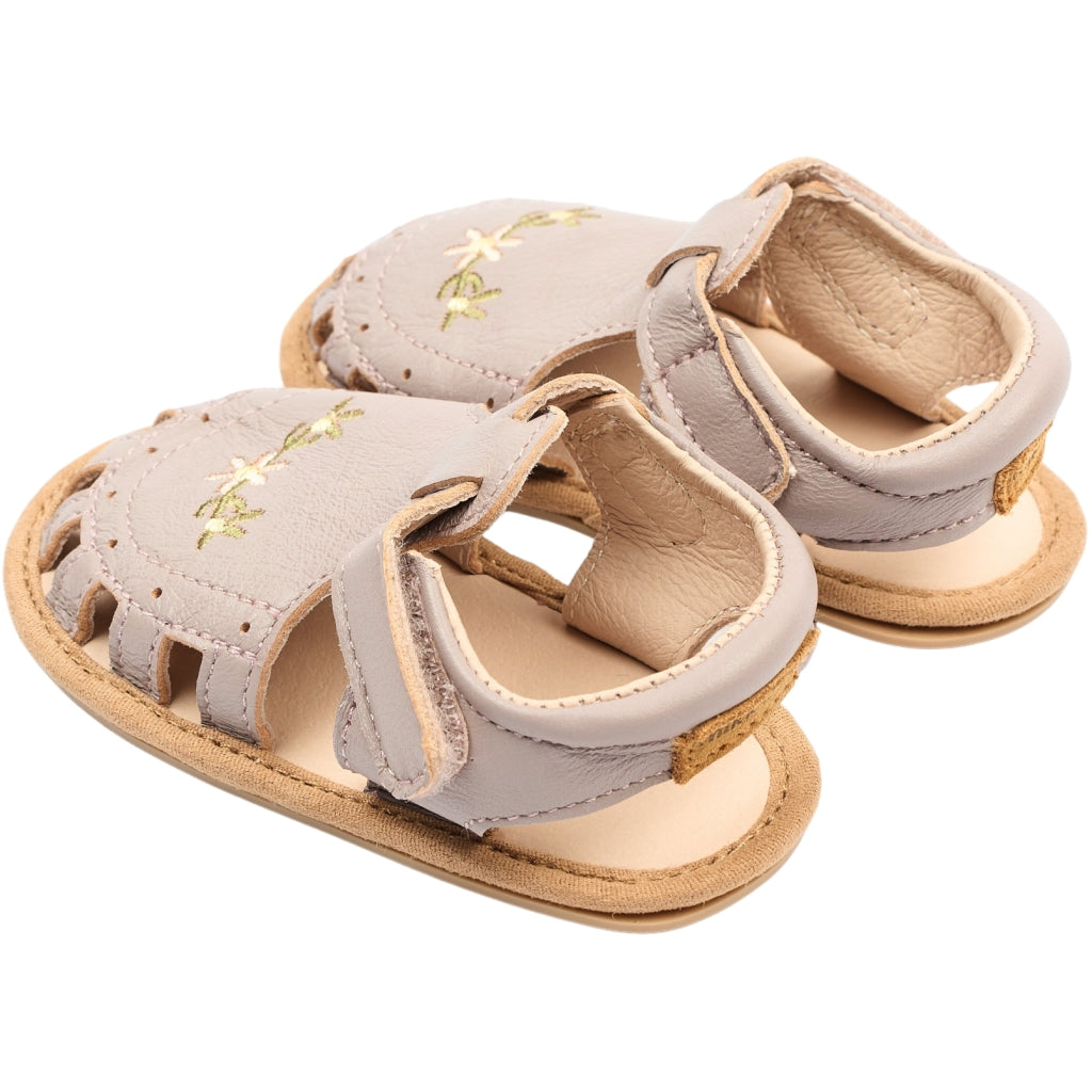 Mikk-Line Prewalker Læder Sandal m/ Hjerte Prewalker Bark