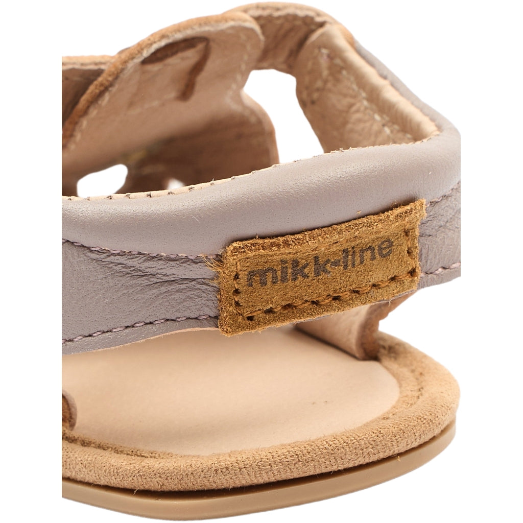 Mikk-Line Prewalker Læder Sandal m/ Hjerte Prewalker Bark