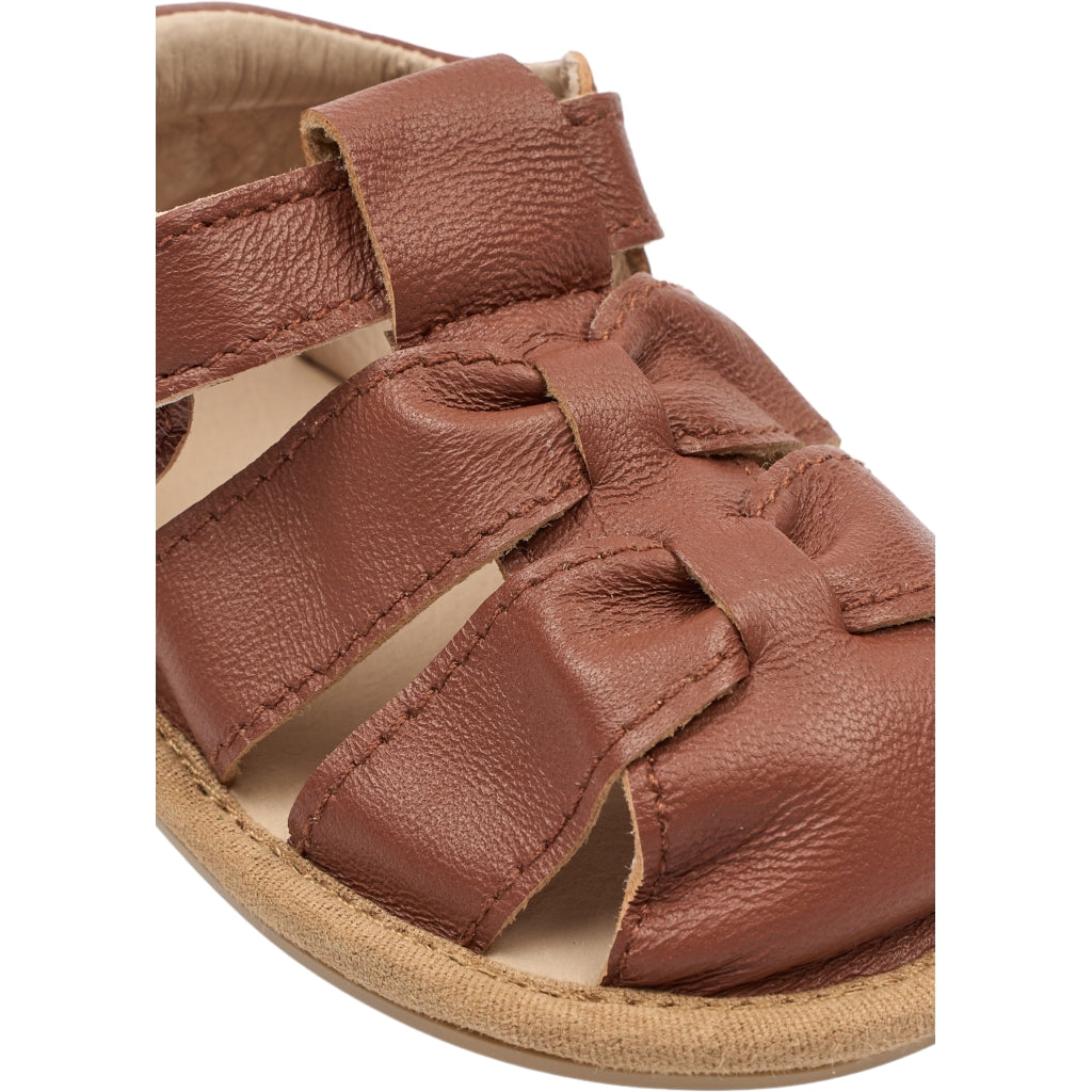 Mikk-Line Prewalker Læder Sandal m/ Hjerte Prewalker Cognac