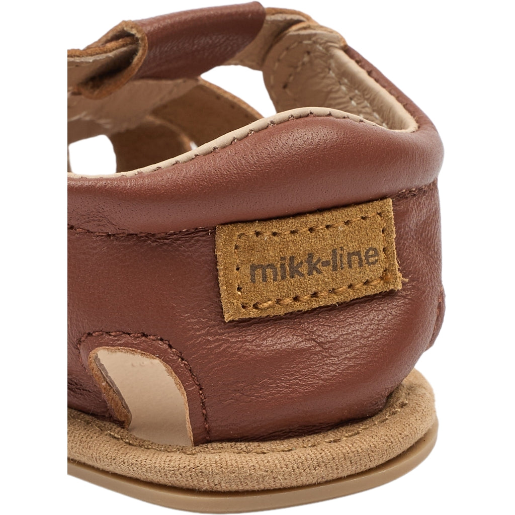 Mikk-Line Prewalker Læder Sandal m/ Hjerte Prewalker Cognac