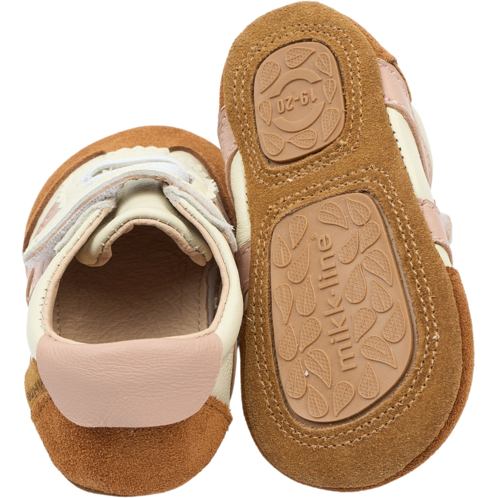 Mikk-Line Prewalker Læder Sandal m/ Hjerte Prewalker Adobe Rose