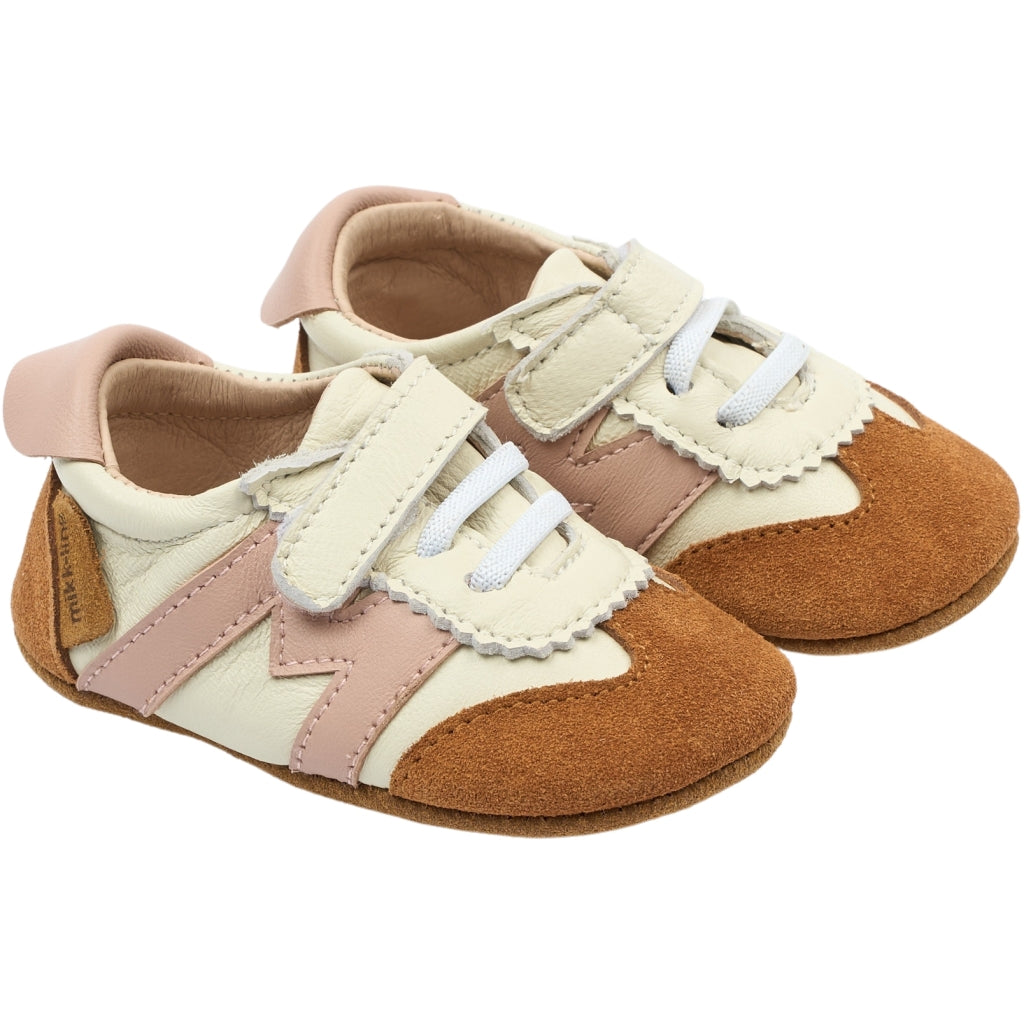 Mikk-Line Prewalker Læder Sandal m/ Hjerte Prewalker Adobe Rose
